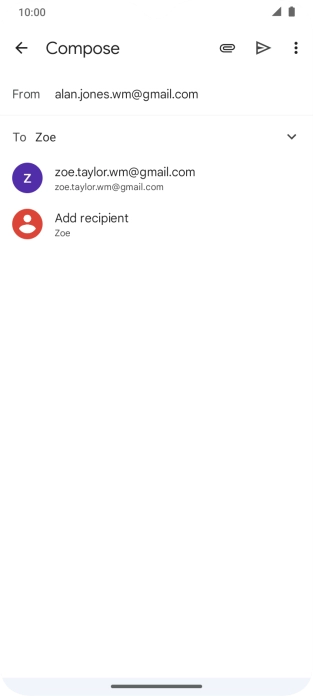Press the required contact.