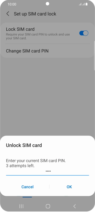 Key in your PIN and press OK.