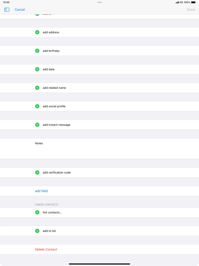 Press link contacts....