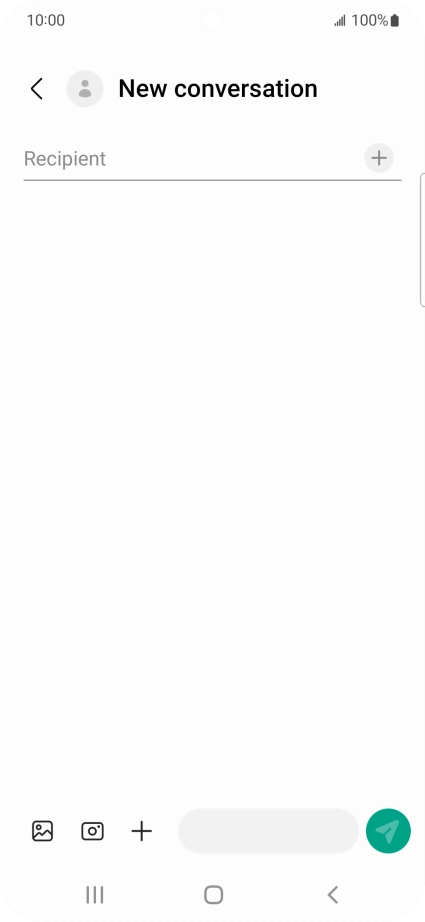 Press the search field and key in the first letters of the recipient's name. Press the search field and key in the first letters of the recipient's name.