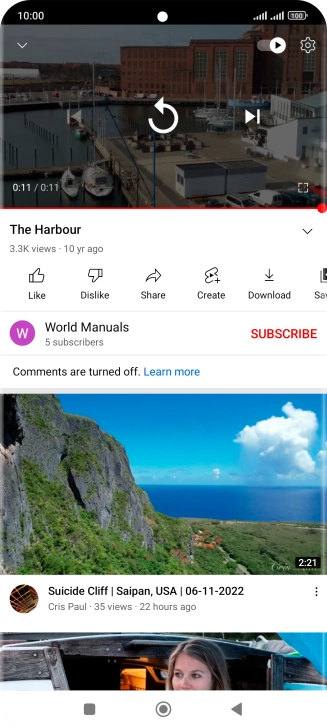 Press the Home key to return to the home screen.