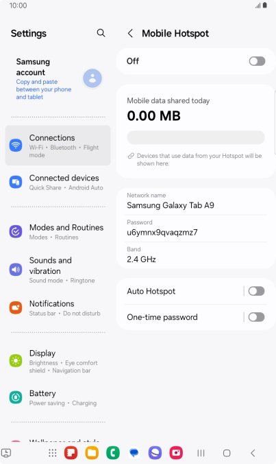 Press the field below 
