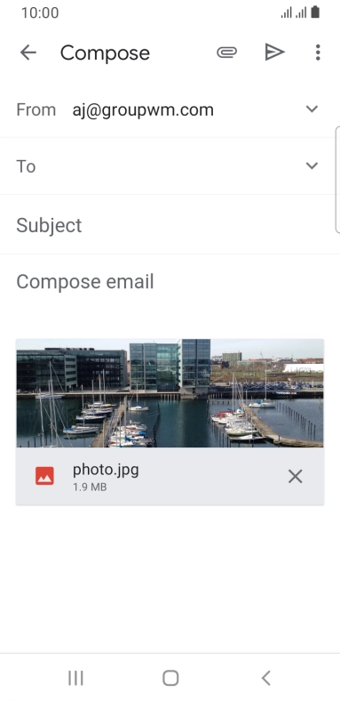 Press the field next to 