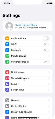 Press Sign in to your iPhone. Press Sign in to your iPhone.