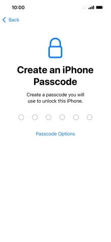 Press Passcode Options. Press Passcode Options.