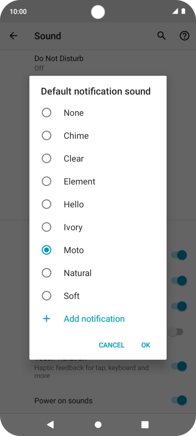 Press the required message tones to hear them.