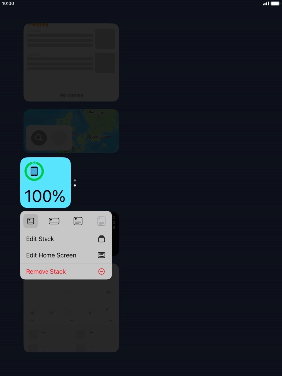 Press Edit Stack. Press Edit Stack.