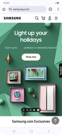 Press the menu icon. Press the menu icon.