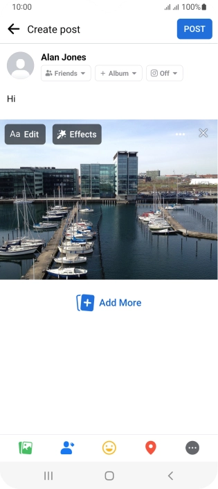 Press POST. Press POST.