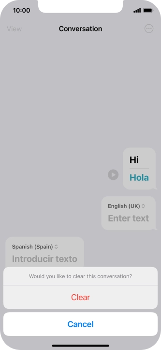 Press Clear. Press Clear.