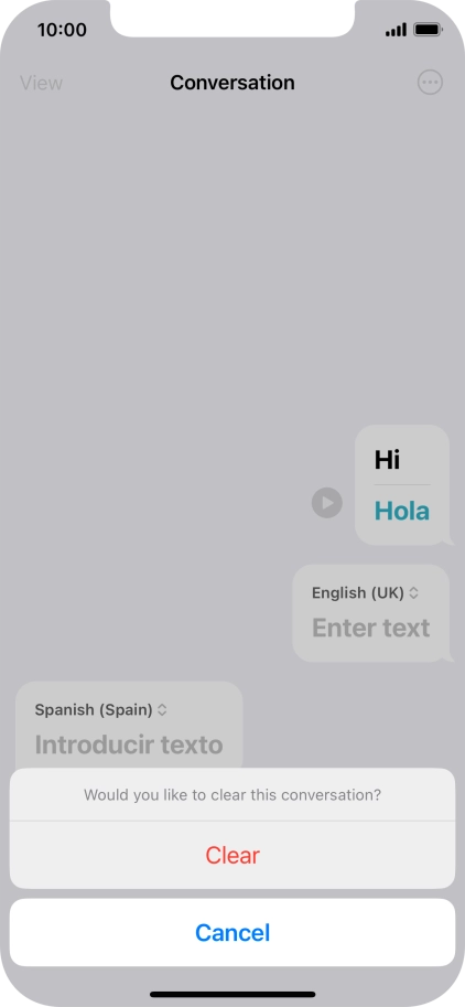 Press Clear. Press Clear.