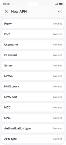 Press Authentication type.