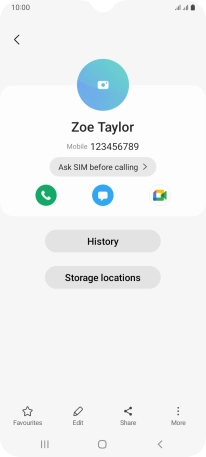 Press the Home key to return to the home screen.