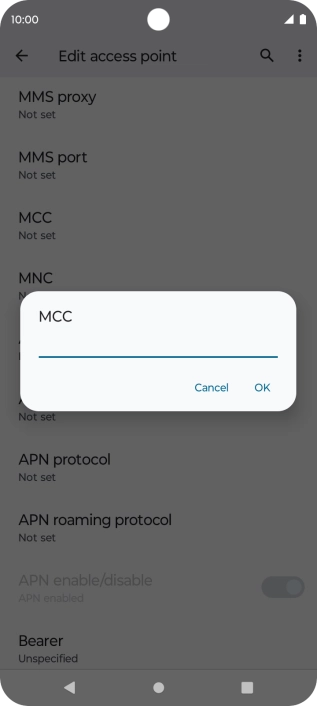 Key in 234 and press OK.