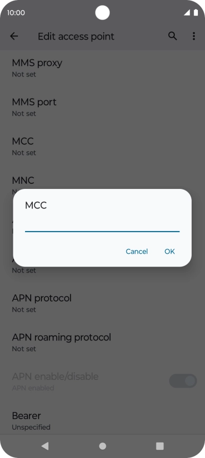 Key in 234 and press OK.