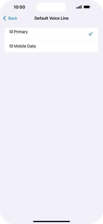 Press the required price plan. Press the required price plan.