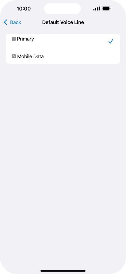 Press the required price plan. Press the required price plan.