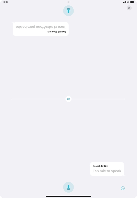 Press the end icon to end two-way view.