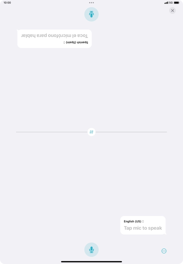 Press the end icon to end two-way view.