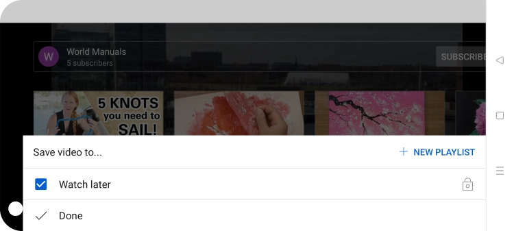 Press the required playlist.