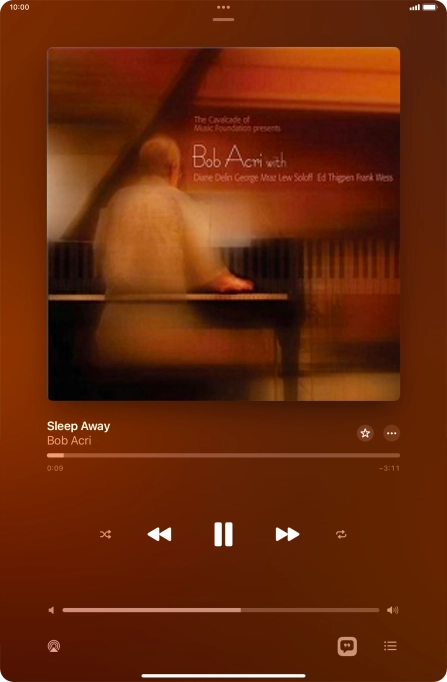 Press arrow right to go to the next audio file.