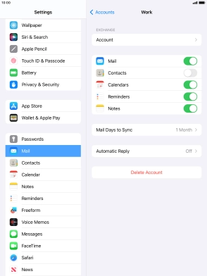 Press Delete Account.