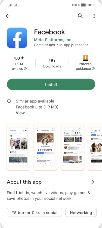Press Install and follow the instructions on the screen to install the app. Press Install and follow the instructions on the screen to install the app.