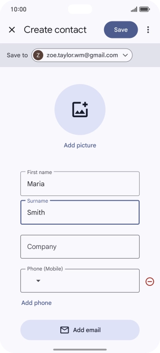 Press the field below Press the field below