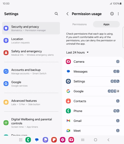 Press the drop down list.