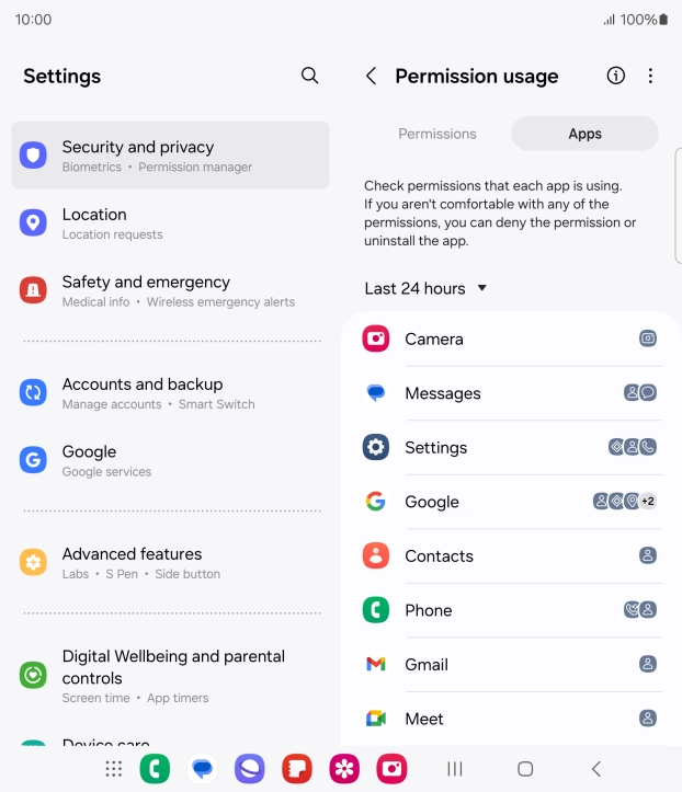 Press the drop down list.