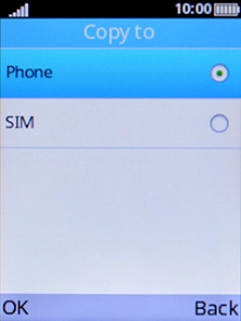 Select OK.