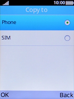 Select OK.