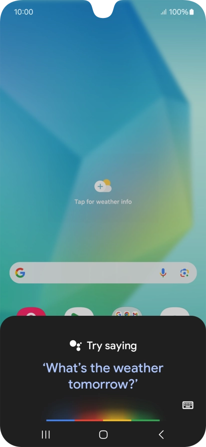 Say, in your own words, what you would like your phone to do, e.g.: OPEN [application], CALL [contact], SEARCH FOR [information]. It's not necessary to use a specific command for each function.