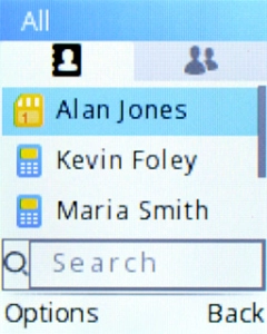 Press the Left selection key.