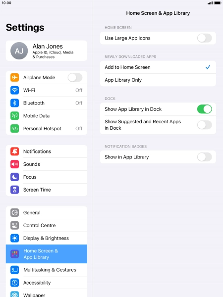 To add new downloaded apps to both the home screen and App Library, press Add to Home Screen.