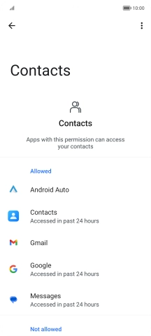 Press the menu icon.