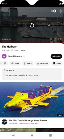 Press the Home key to return to the home screen.
