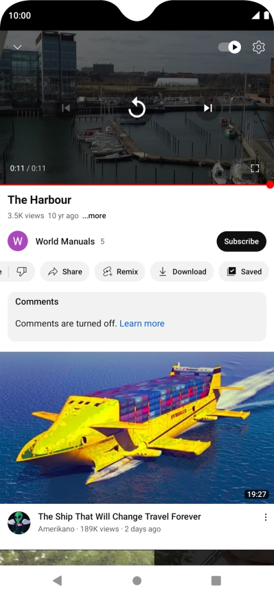 Press the Home key to return to the home screen.