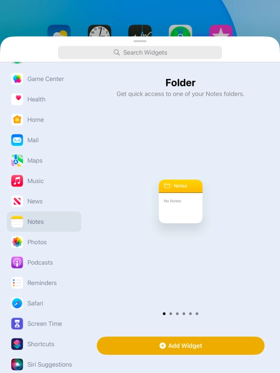 Press Add Widget. Press Add Widget.
