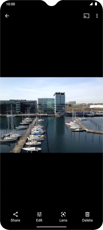 Slide your finger upwards starting from the bottom of the screen to return to the home screen.