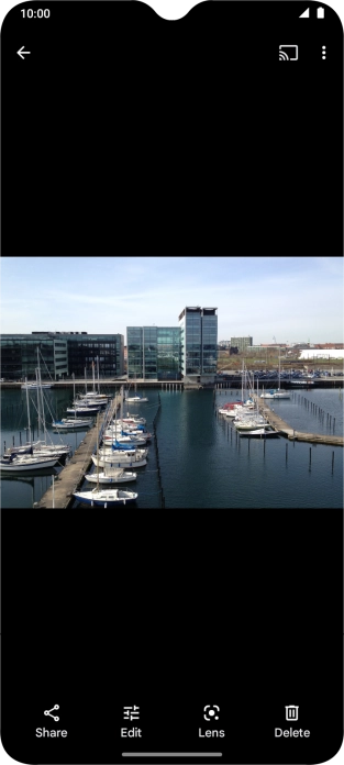 Slide your finger upwards starting from the bottom of the screen to return to the home screen.