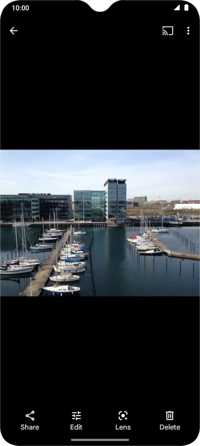 Slide your finger upwards starting from the bottom of the screen to return to the home screen.