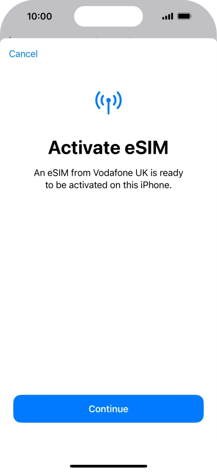 Press Continue. Press Continue.