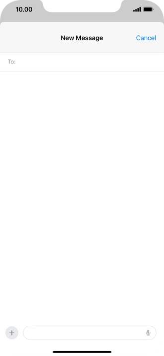 Press To: and key in the first letters of the recipient's name.