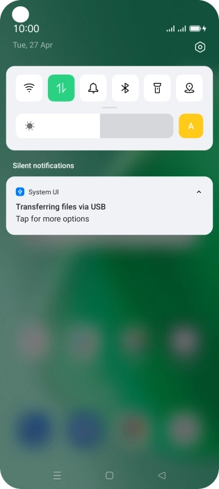 Press Tap for more options.