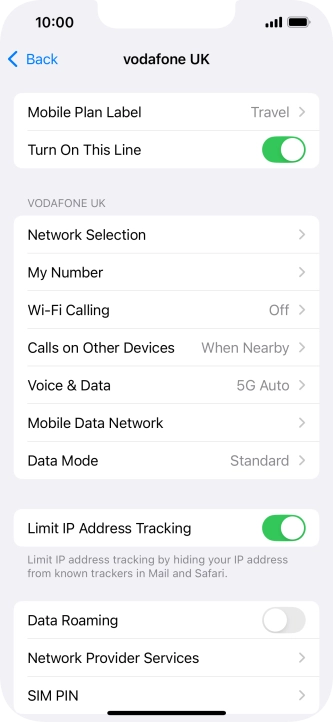 Press the indicator next to Press the indicator next to