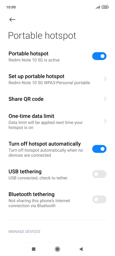 Press the Home key to return to the home screen.