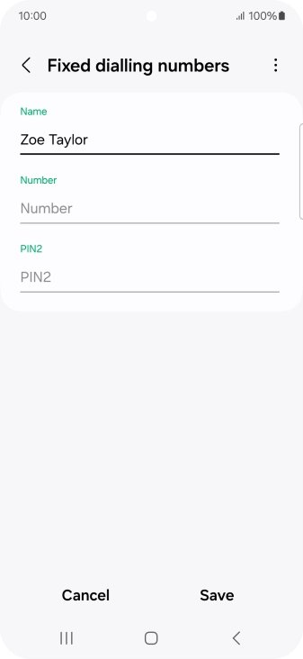 Press Number and key in the required phone number.
