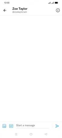 Press the text input field. Press the text input field.