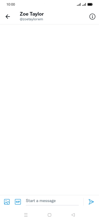 Press the text input field. Press the text input field.
